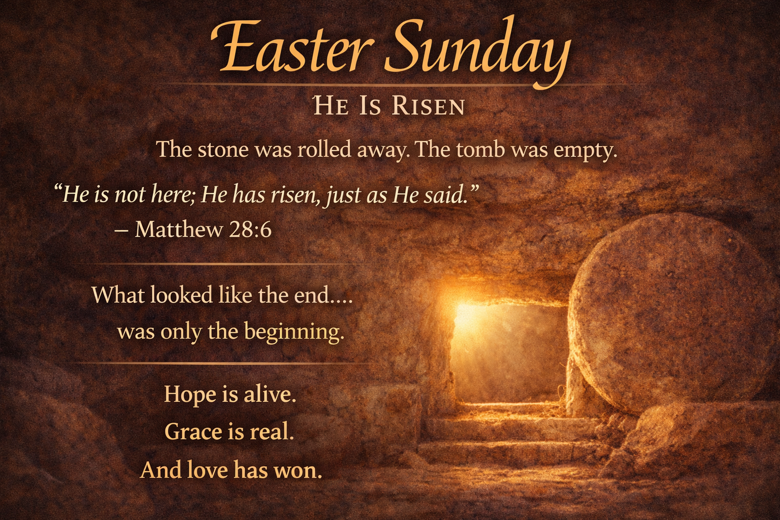 Easter Sunday: He Is Risen