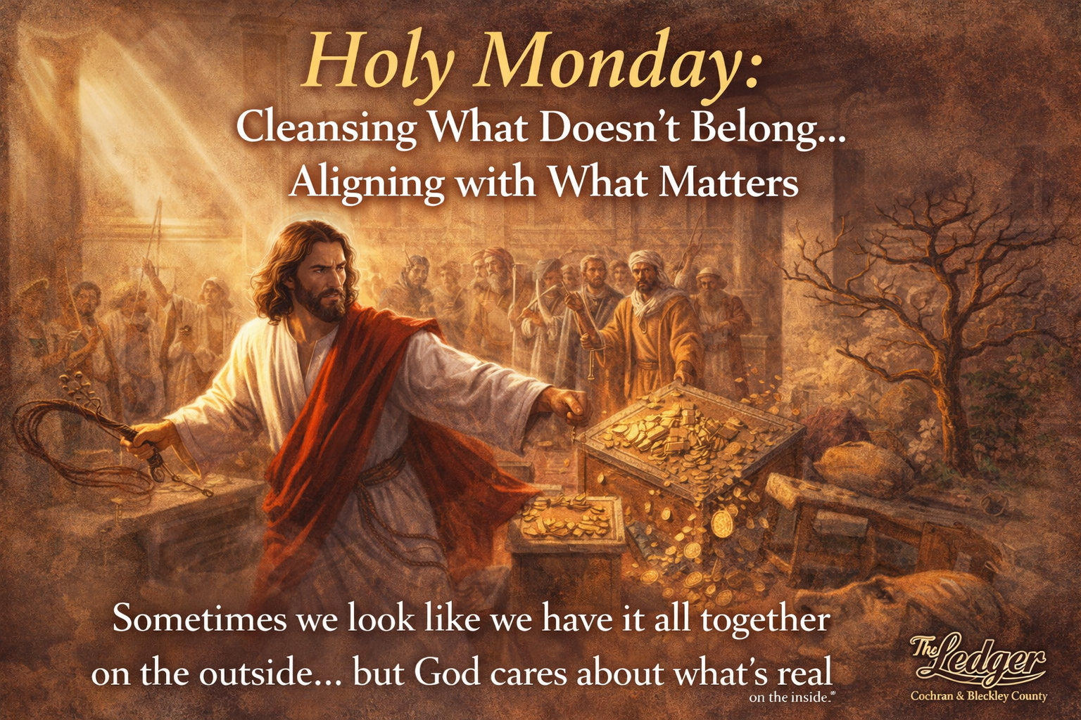 Holy Monday: Cleansing What Doesn’t Belong… Aligning with What Matters