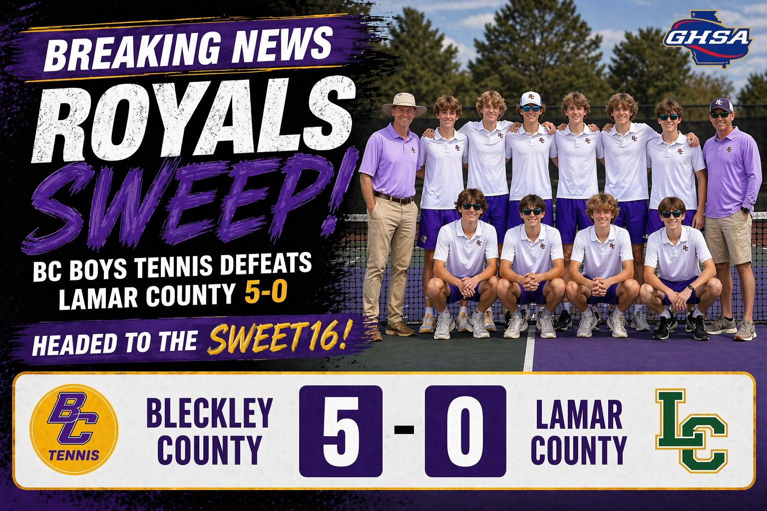 UPDATED BREAKING: Royals Sweep Into Sweet 16