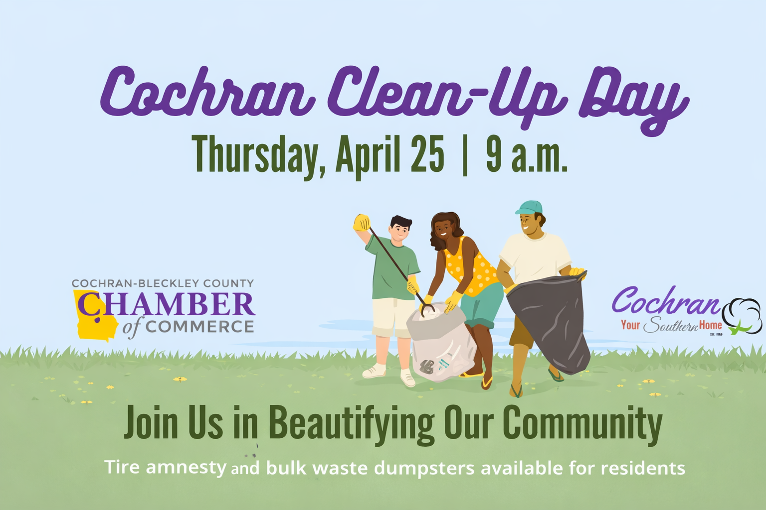 Cochran Clean-Up Day Set for April 25