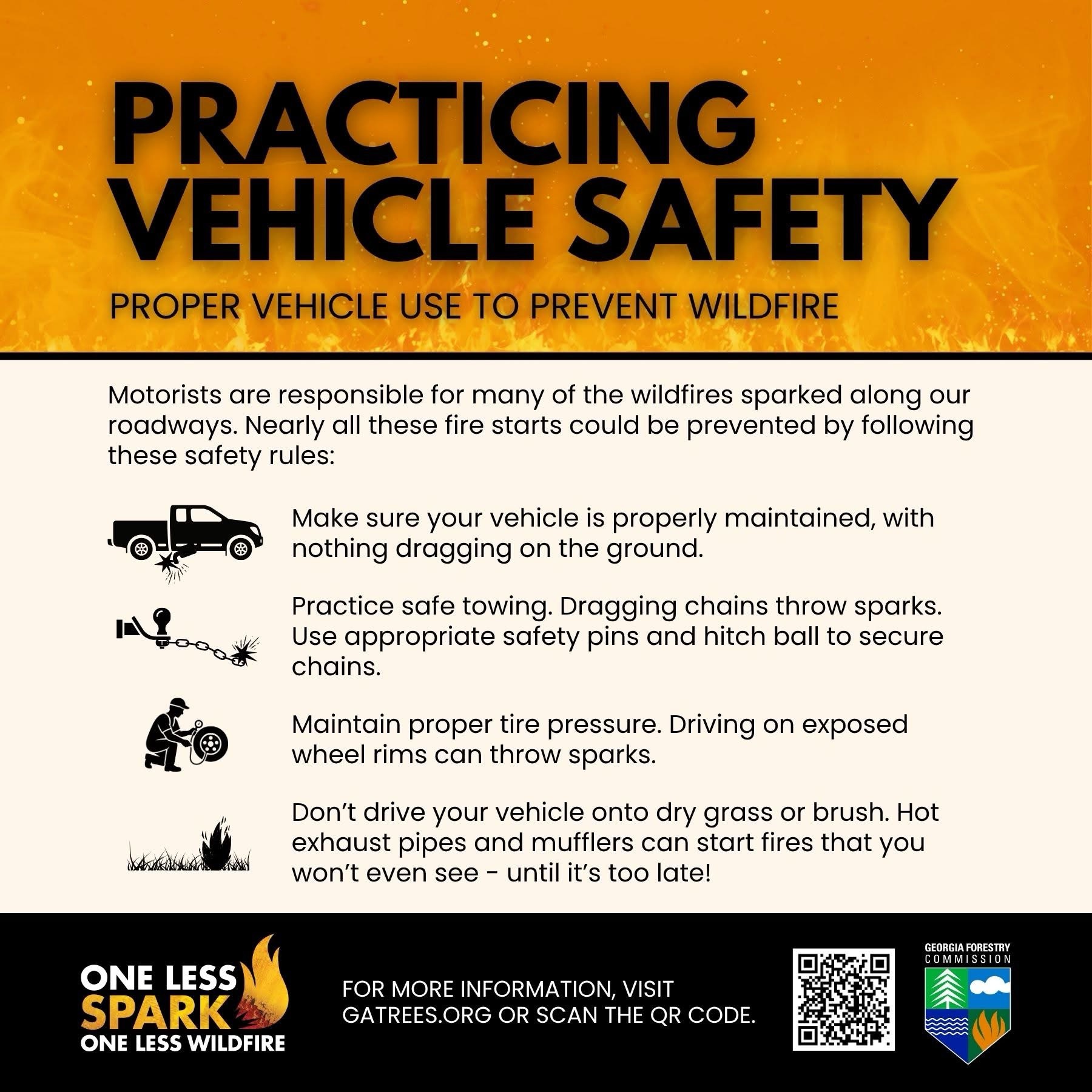 Practicing Vehicle Safety Can Help Prevent Wildfires Across Georgia