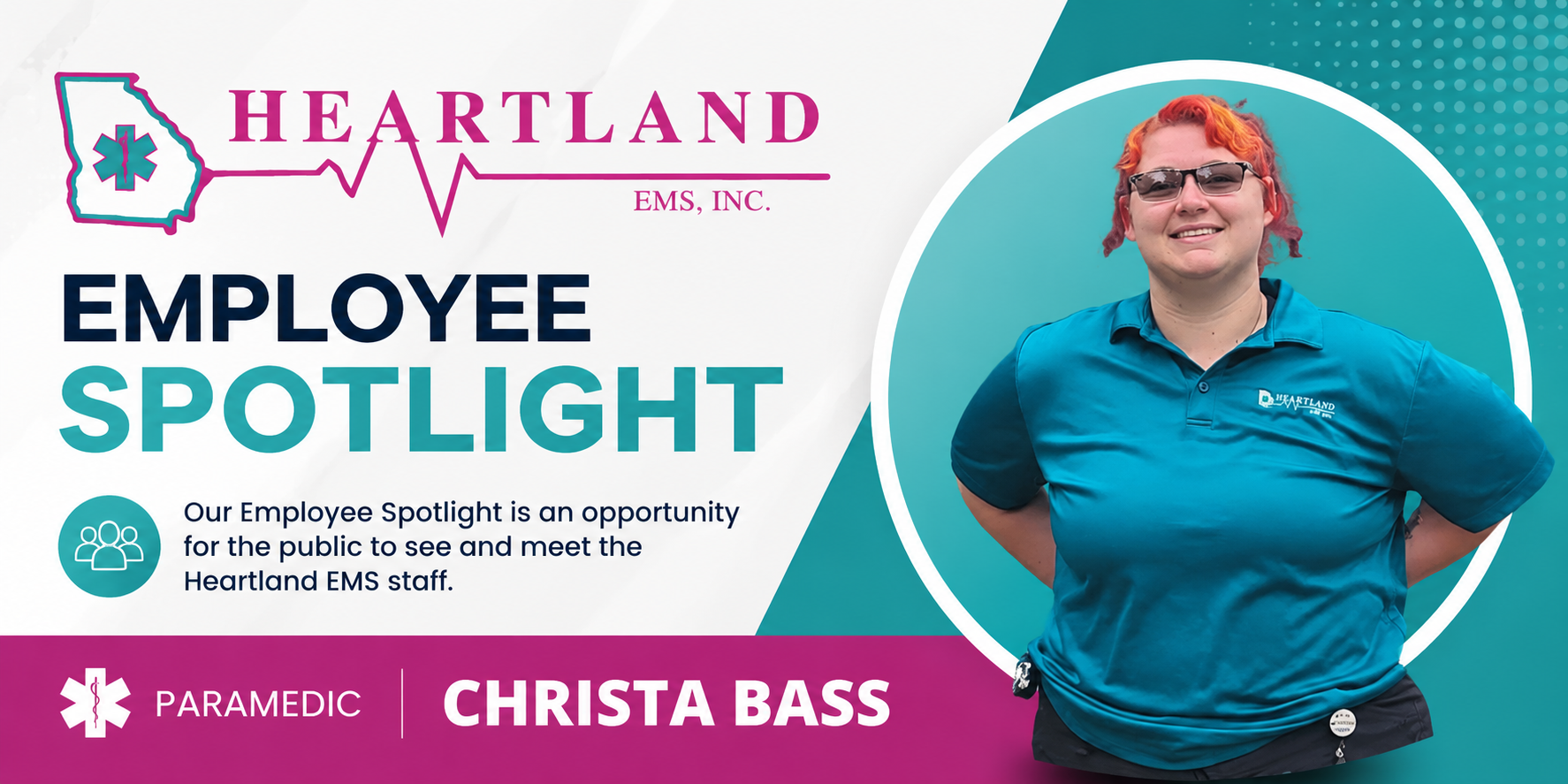 Heartland EMS Highlights Paramedic Christa Bass in Employee Spotlight