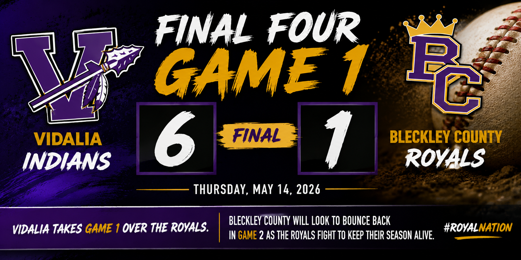 Final Four Game 1 Update