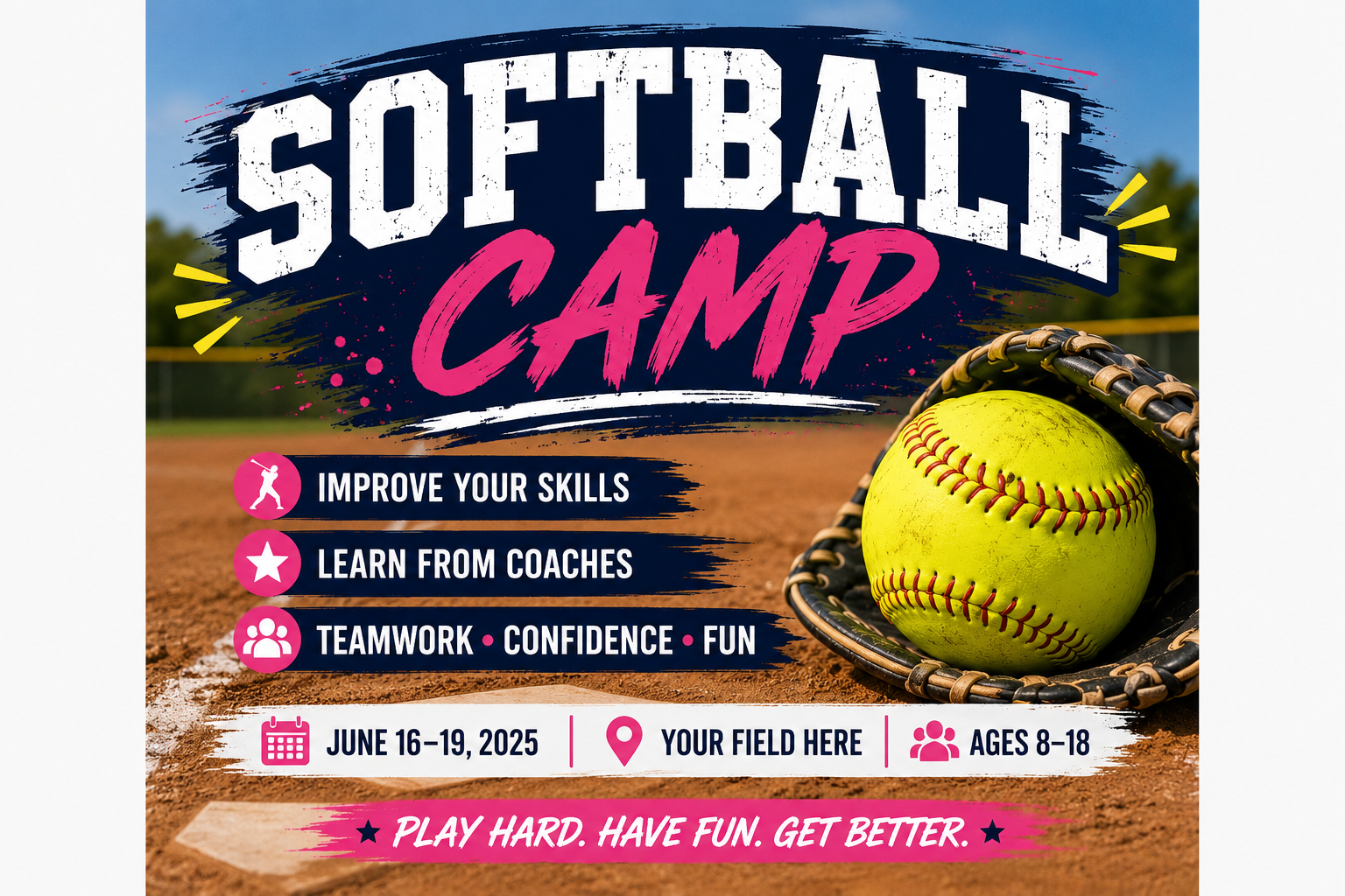🥎 Lady Royals Softball Camp: 3rd Annual Summer Camp 👑