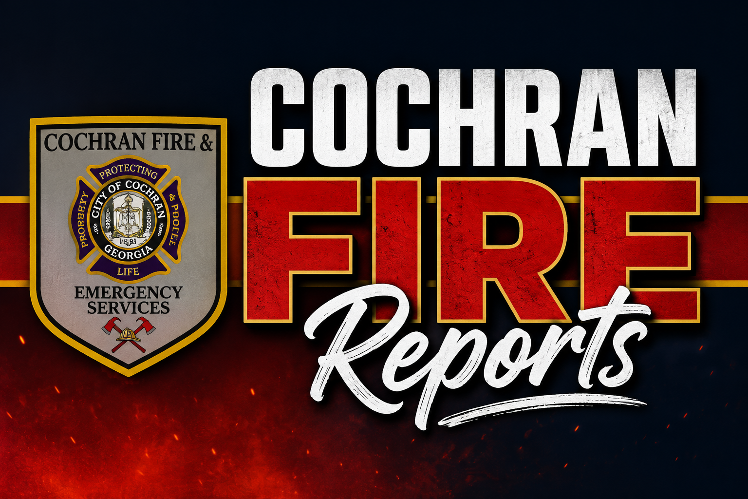 Cochran Fire Department Responds to 105 Calls in April