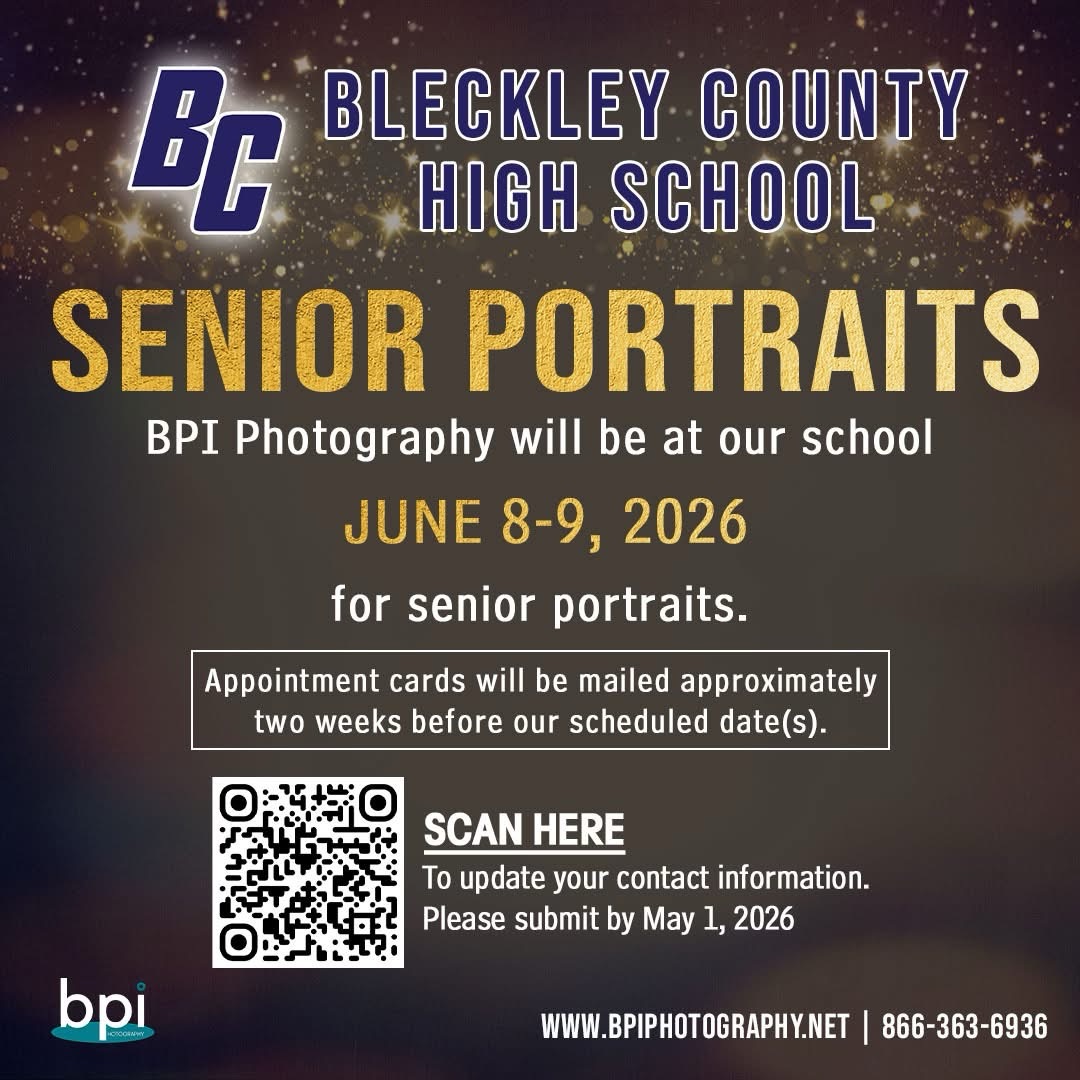 BCHS Announces Dates for Senior Portrait Sessions