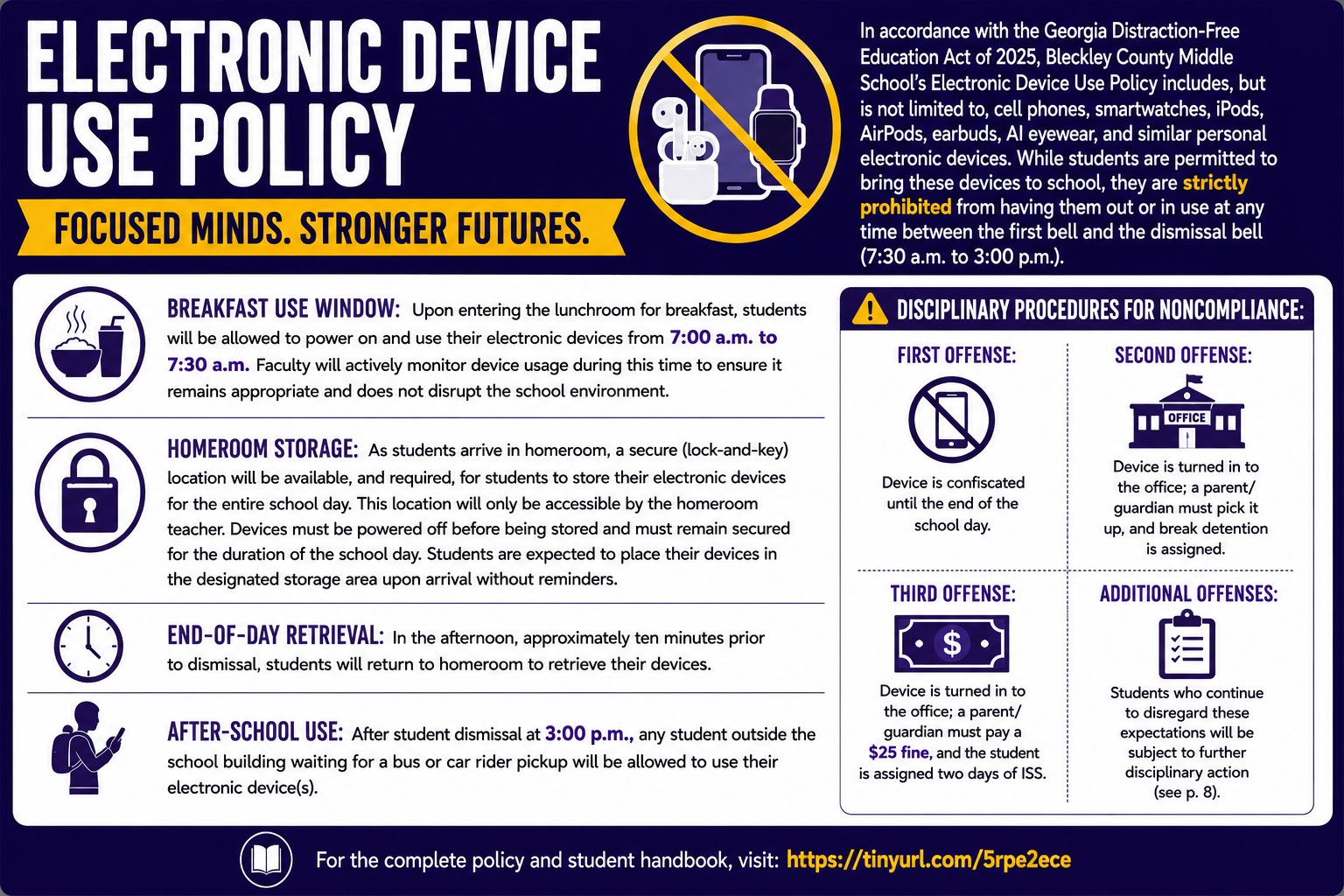 BCMS Adopts New Electronic Device Policy for 2026-27 School Year