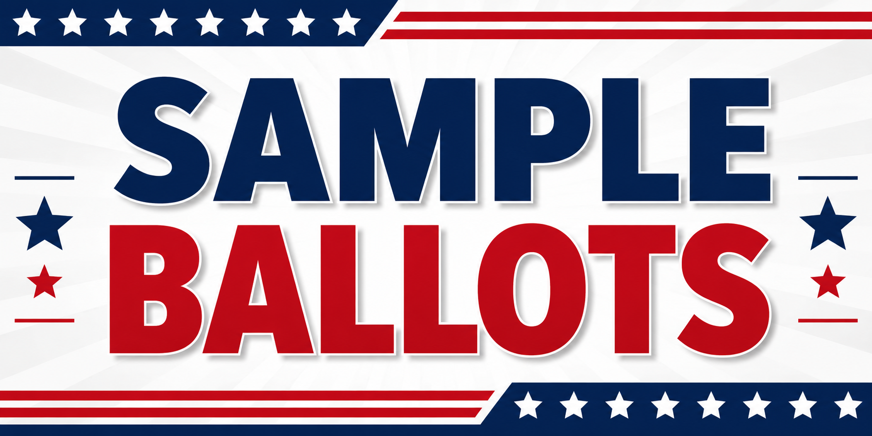 Sample ballots for runoff elections available here