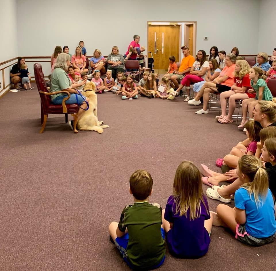 Scout Steals the Show at Summer Reading Program