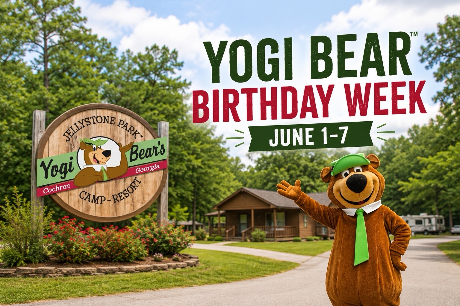 Yogi Bear’s Birthday Week Planned at Jellystone Park