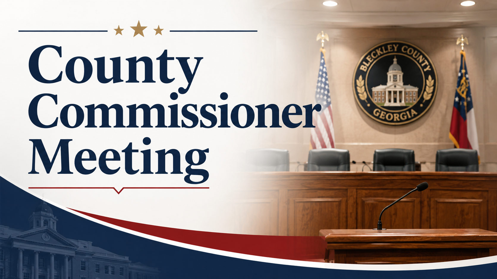Bleckley County Commissioner Meets Following July Cancellation