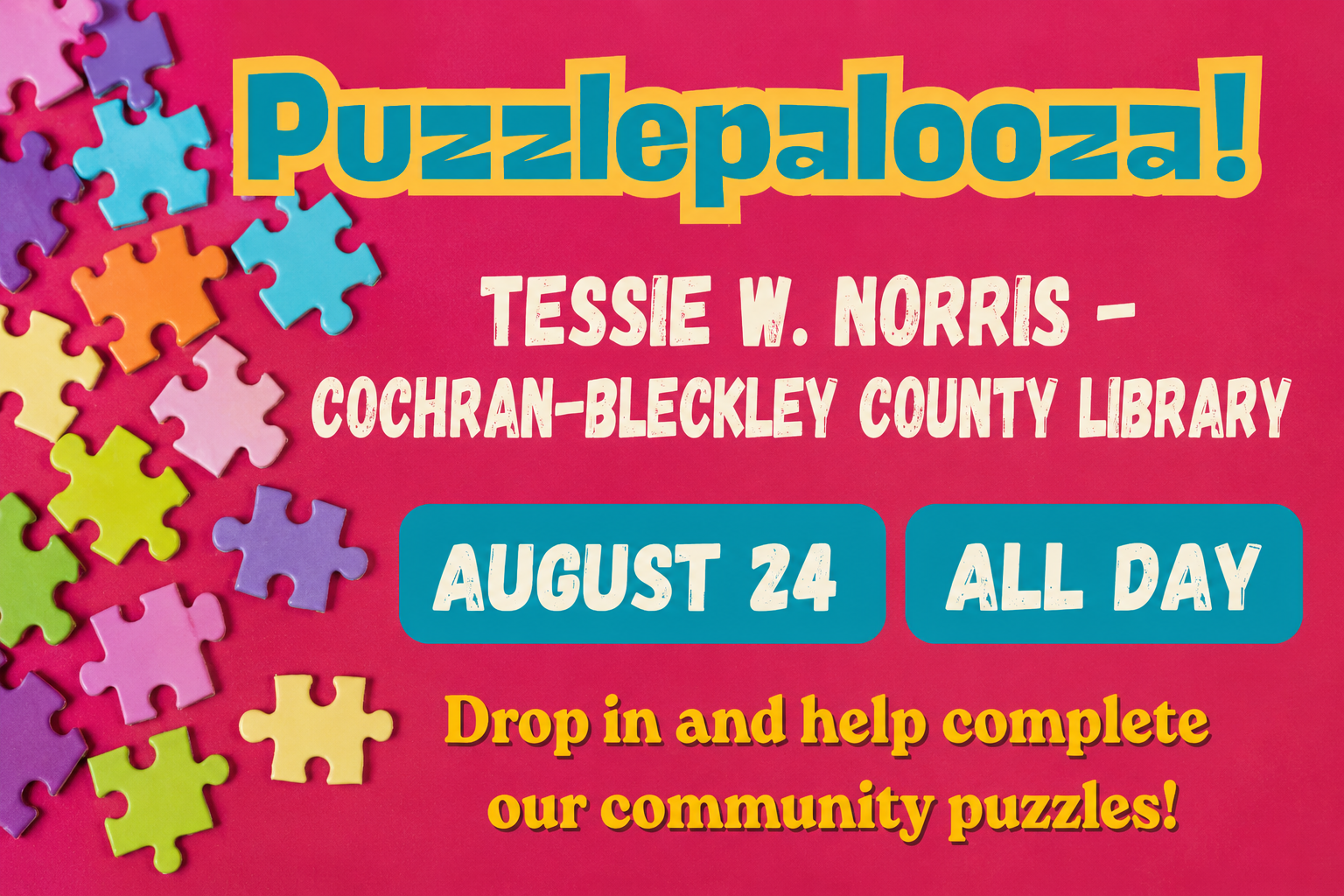 Tessie W. Norris – Cochran-Bleckley County Library Plans Puzzlepalooza