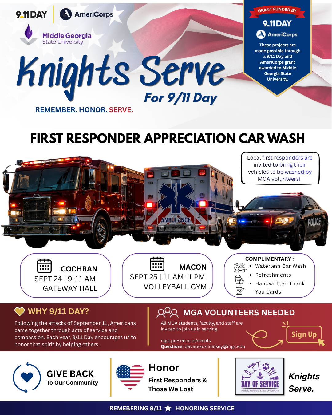 MGA to host first responder appreciation car wash in Cochran