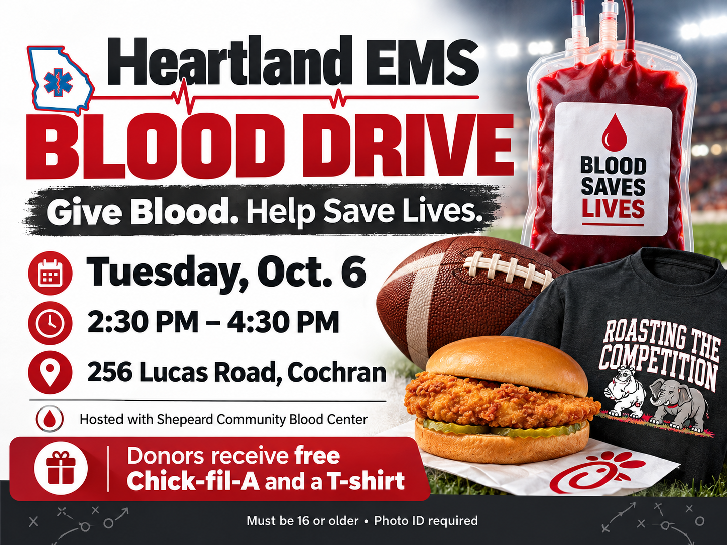 Heartland EMS to Host Blood Drive Oct. 6