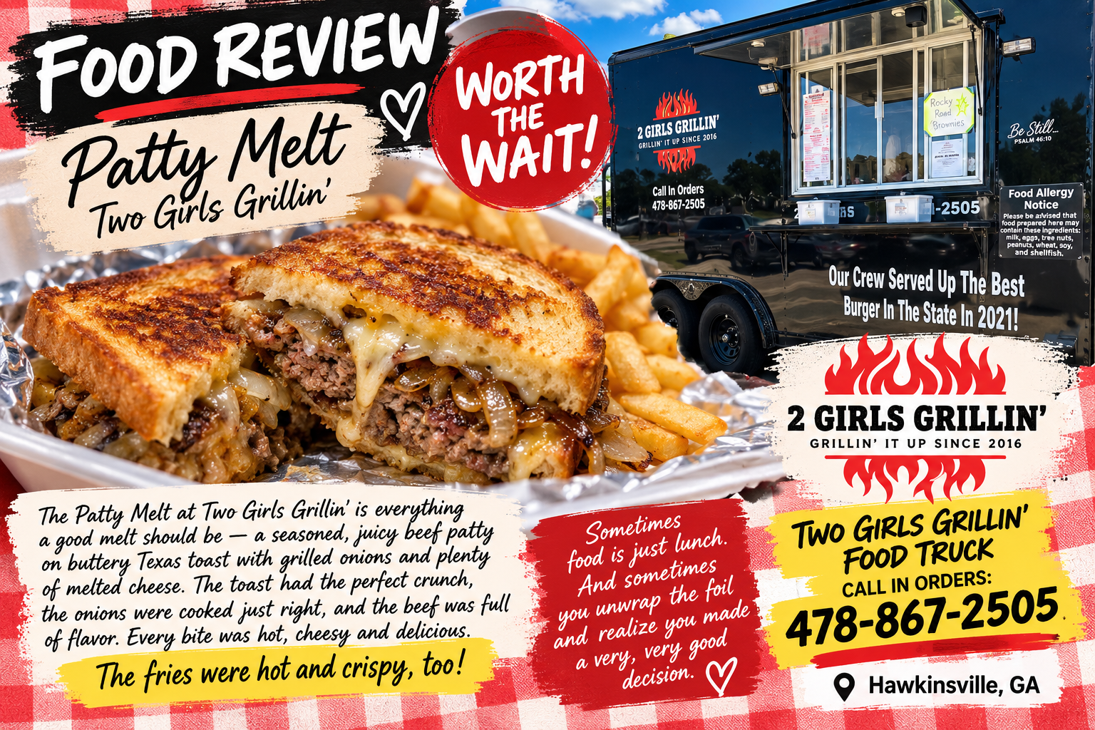 Review: Two Girls Grillin’  – Worth. The. Wait.