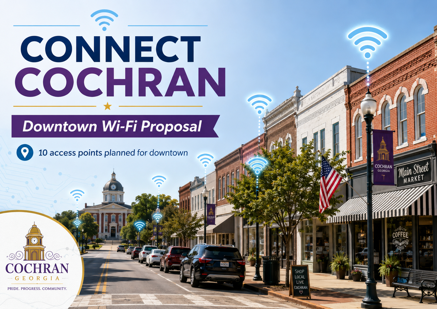 Downtown Wi-Fi Proposal Presented to Cochran City Council