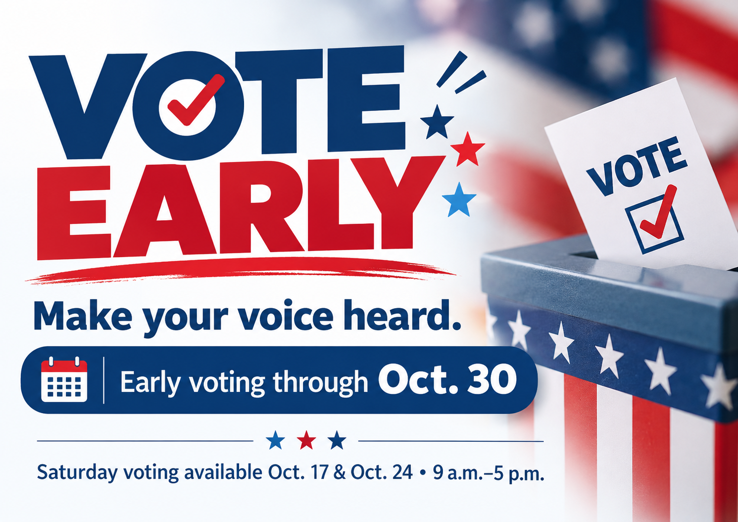 Early Voting Underway in Bleckley County; Voters Can Cast Ballots During Great Pumpkin Festival