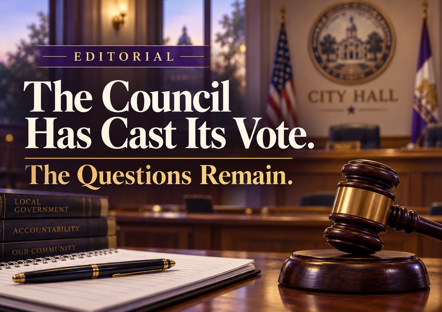 EDITORIAL: The Council Has Cast Its Vote. The Questions Remain.