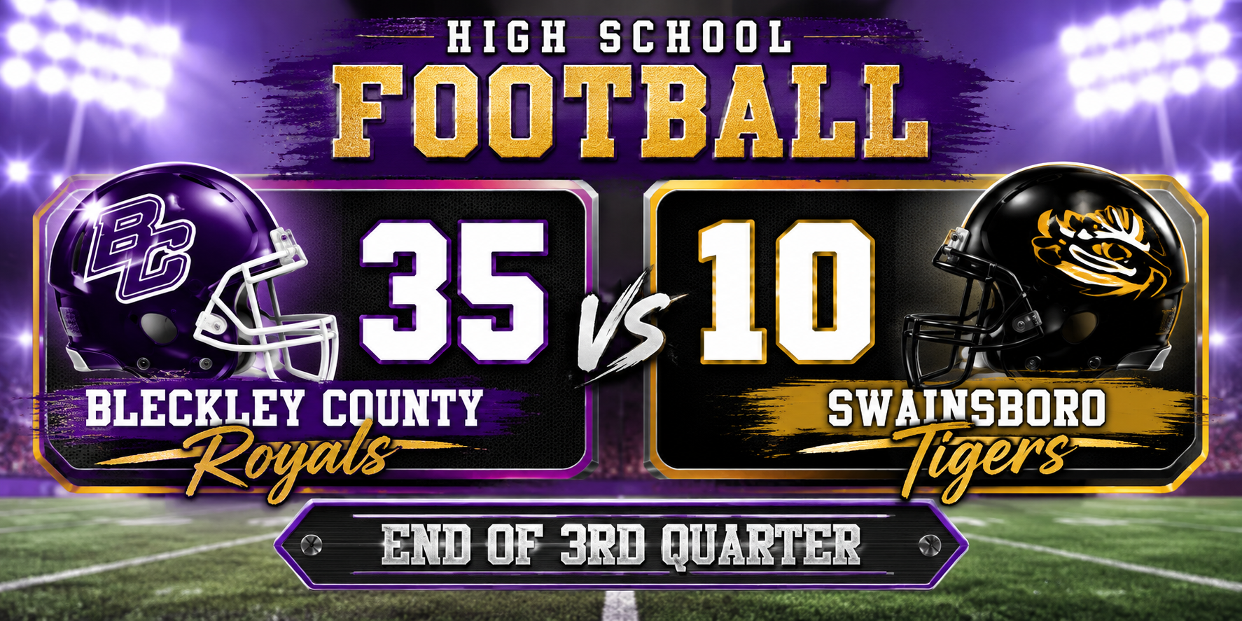Royals Extend Lead to 35-10 Against Swainsboro With Explosive Third Quarter