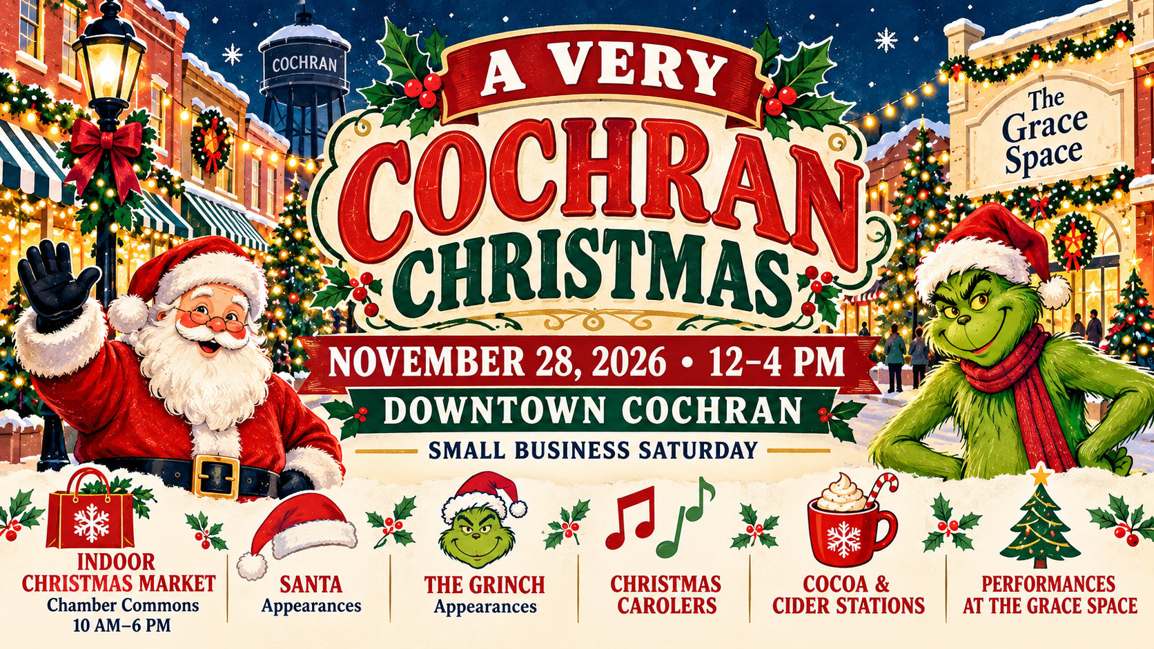 A Very Cochran Christmas Set for November 28 in Downtown Cochran