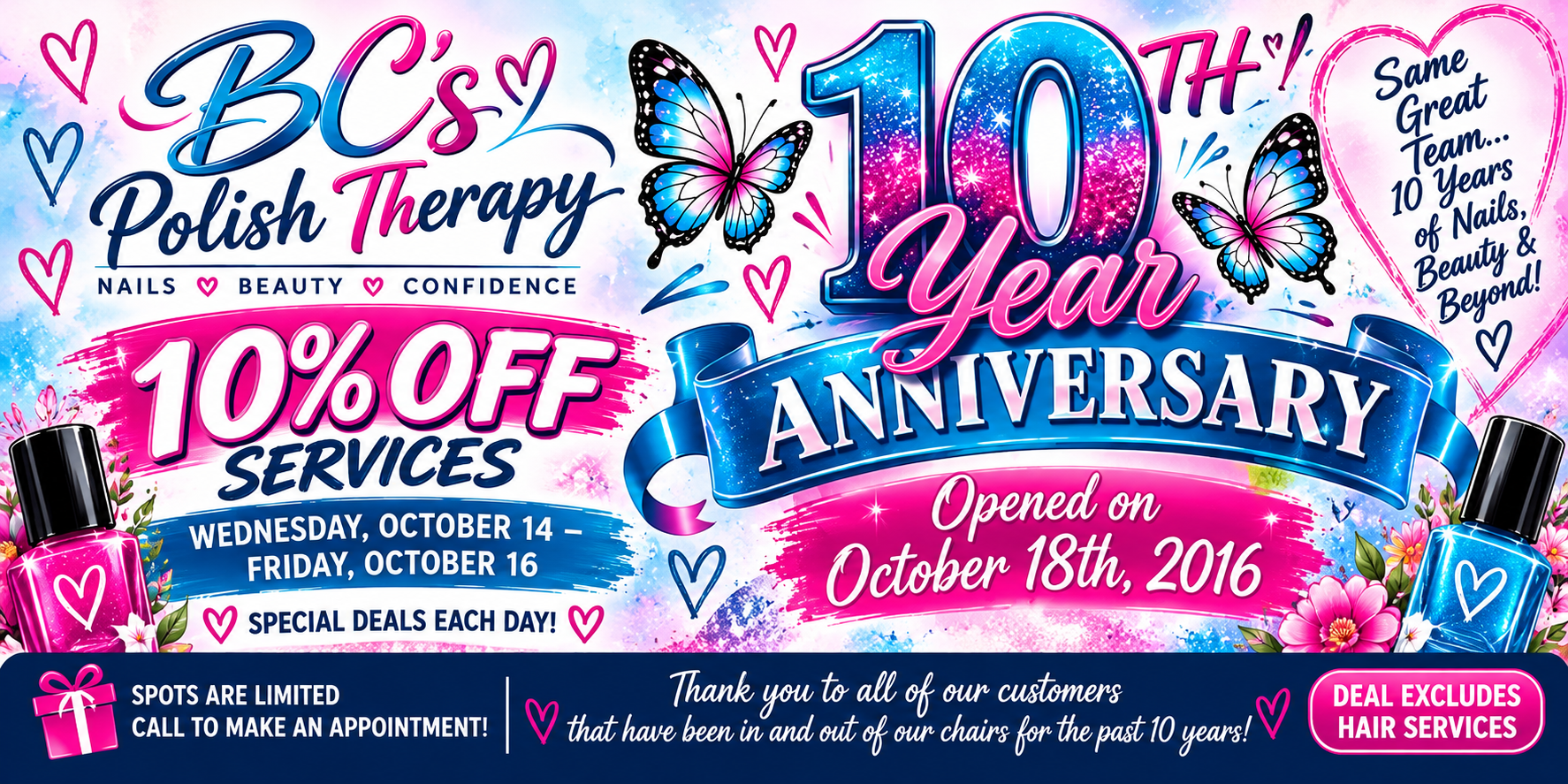 BC’s Polish Therapy Celebrates 10 Years of Beauty, Nails and Community