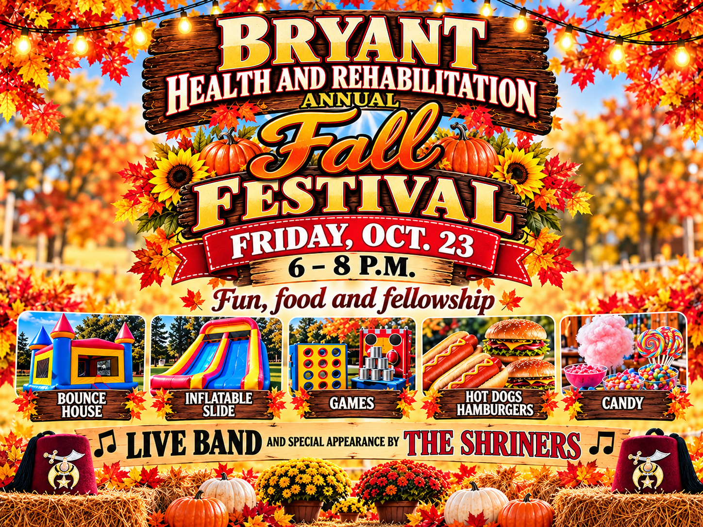 Bryant Health and Rehabilitation to Celebrate Fall with Festival of Fun, Food and Fellowship